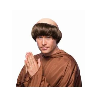 Dark Brown Monk Wig
