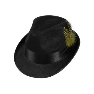 Felt Fedora With Feather Hat For Adults