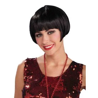 Charleston Chic Black Wig For Adults