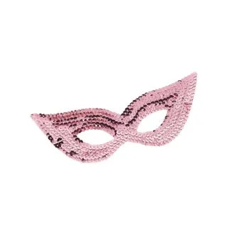 Pink Sequin Eye Mask