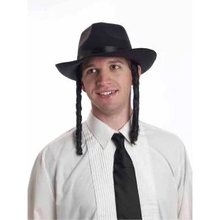 Rabbi Hat Accessory with Payis