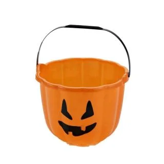 Orange Pumpkin Trick Or Treat Pail Accessory