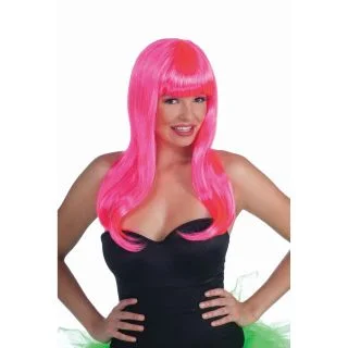 Neon Pink Long Wig