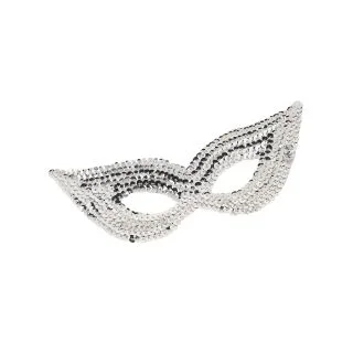 Silver Sequin Eye Mask