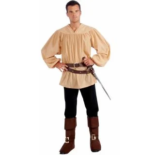 Mens Beige Medieval Shirt