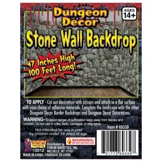 Stone Wall Dungeon Decor Backdrop Decoration