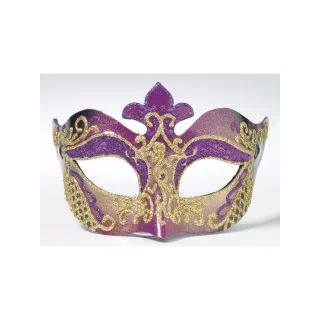 Purple With Gold Trim Mask (One-Size)