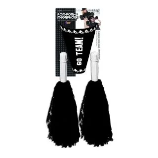 Black Pom-Pom & Megaphone Set
