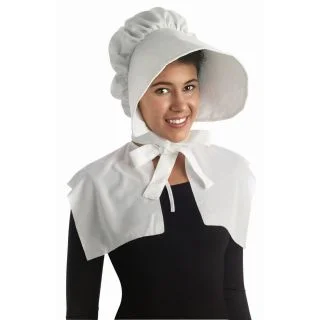 Womens White Bonnet