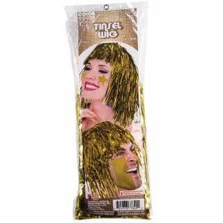 Yellow Tinsel Wig