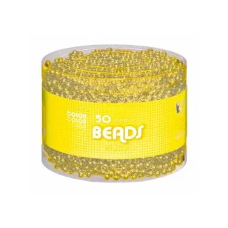 Multipack Yellow Beaded Necklace Costume Accessories