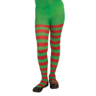 Child Christmas Stripe Tights