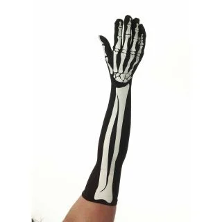 Long Skeleton Gloves