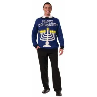 Mens Light Up Chanukah Sweater