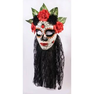 Black Lace Senora Day of the Dead Mask
