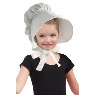 Hat - White Child Bonnet Accessory