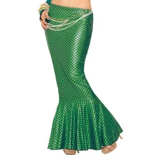 Adult Green Mermaid Skirt Sexy Costume