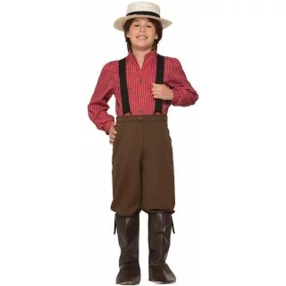 Child Pioneer Boy Kids Costume