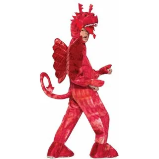 Child Red Dragon Boys Costume