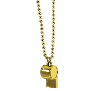 Gold Whistle Costume Accessory
