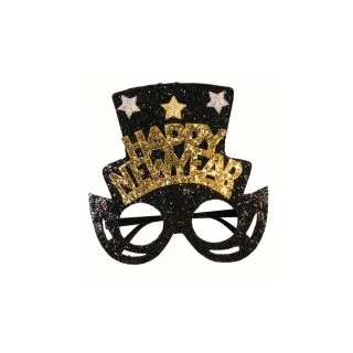 New Years Glasses with Top Hat