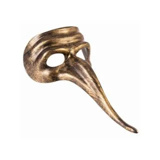Adult's Gold Long-Nose Masquerade Mask
