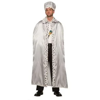 Silver Royal Cape For Adults