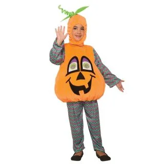 Toddler's Pumpkin Wiggle Eyes Costume