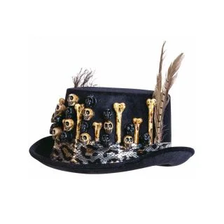 Bones and Skulls Voodoo Top Hat