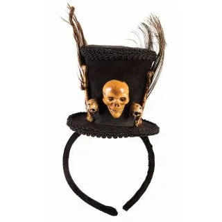 Voodoo Top Hat Headband Costume Accessory