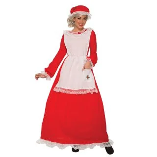 Womens Traditional Mrs Claus Costume