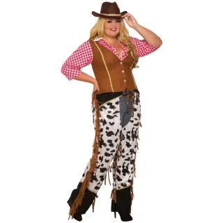 Curvy Cowgirl Rancher Costume For Women (Plus Size)