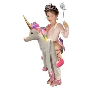 Girl's Ride-On Unicorn Costume