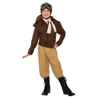 Girl's Amelia Earheart Historical Costume