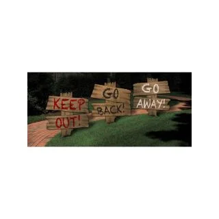 Three-Piece Halloween Sign Set