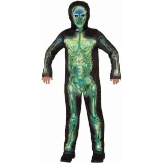 Radioactive Skeleton Sublimation Costume for Adults