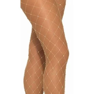 Fortune Teller Rhinestone Nude Fishnet