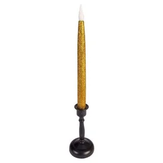 Tapered Led Gold Candle