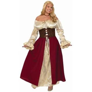 Women's Medieval Wench Plus Size Costume