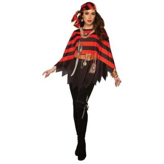 Womens Pirate Poncho (OS)