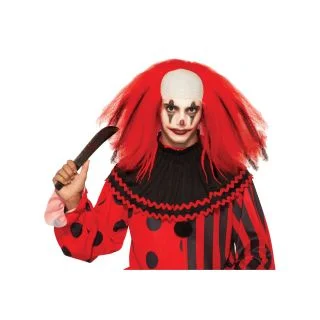 Red Evil Clown Wig