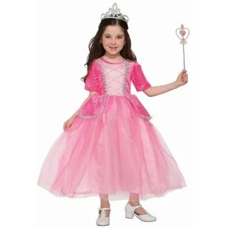 Girl's Princess Silver Rose Costume