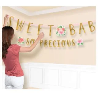 Floral Baby Jumbo Letter Banner (2)