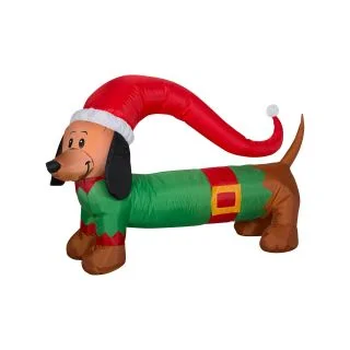 Christmas Weiner Dog 4 Ft. Airblown Inflatable