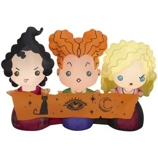 3.5 Ft. LED Prelit Hocus Pocus Sanderson Sisters W/Banner Inflatable