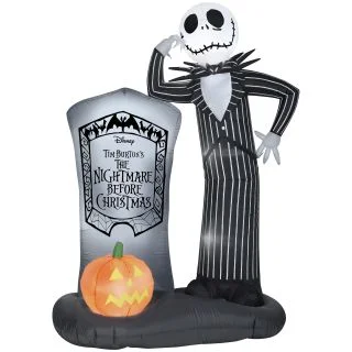 Jack Skellington with Tombstone Airblown