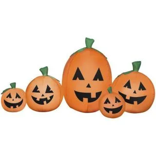 Harvest Jack-O-Lantern Pumpkin Scene Inflatable Airblown Decor