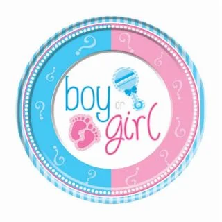 Gender Reveal 9" Lunch Plates (8)