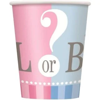 Gender Reveal 9oz Cups (8 Pack)