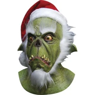 Evil Green Santa Mask